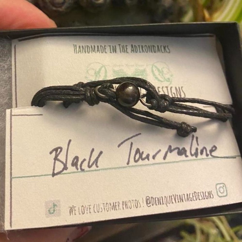 Black Tourmaline adjustable bracelet
